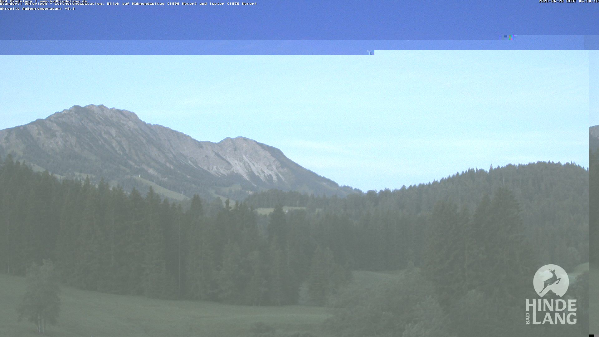 Archiv Foto Webcam Aussicht von der Region Unterjoch