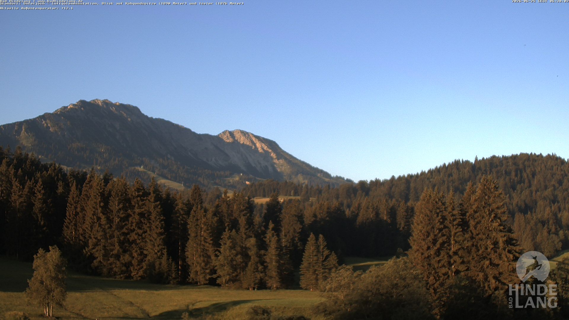 Archiv Foto Webcam Aussicht von der Region Unterjoch
