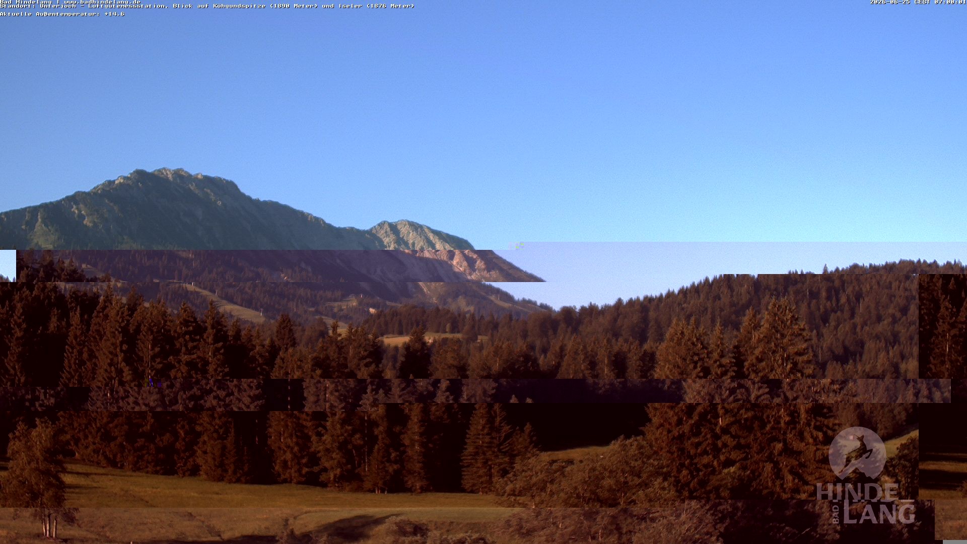 Archiv Foto Webcam Aussicht von der Region Unterjoch