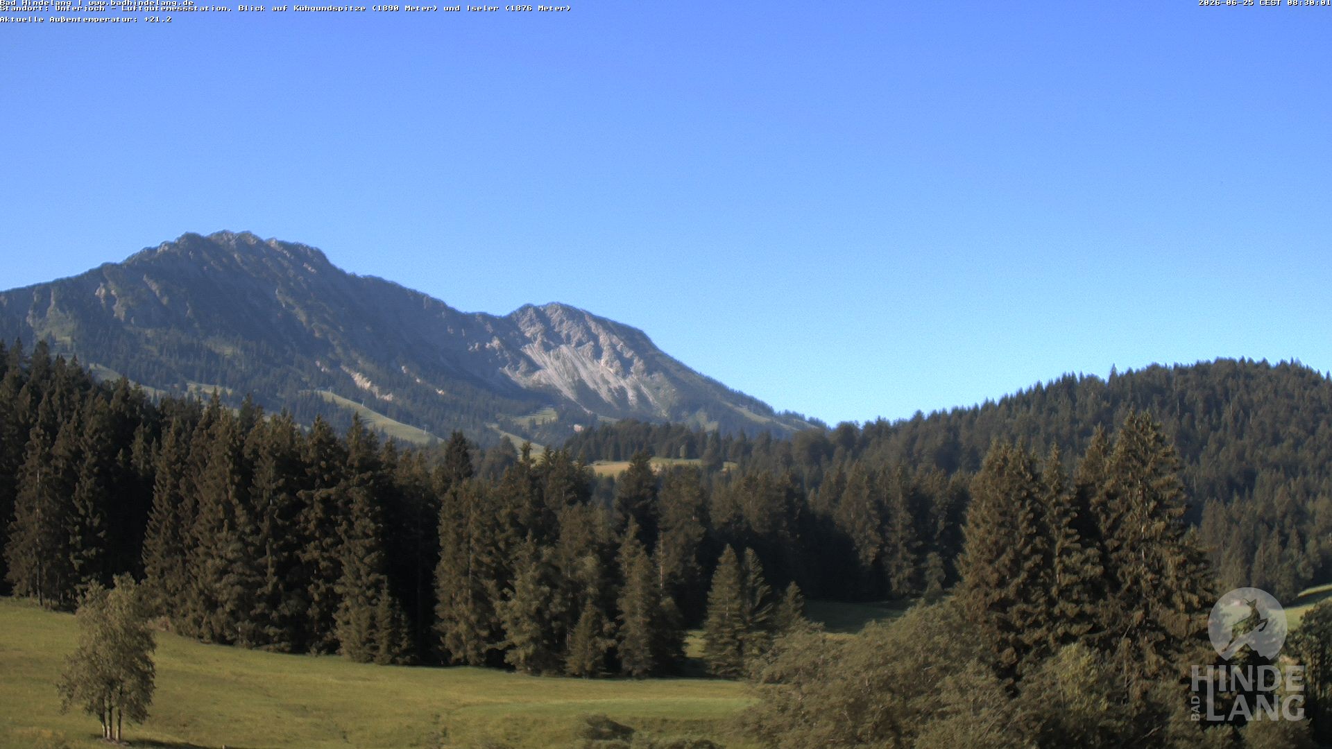 Archiv Foto Webcam Aussicht von der Region Unterjoch