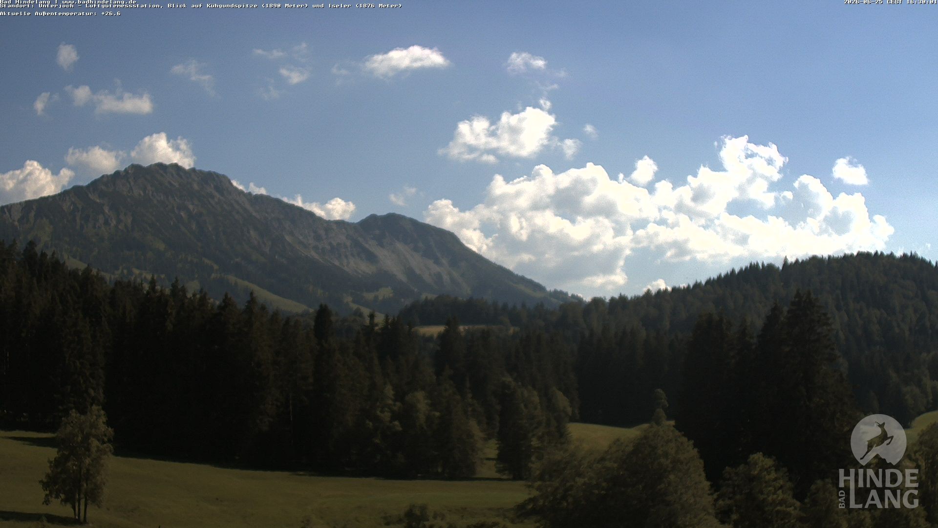 Archiv Foto Webcam Aussicht von der Region Unterjoch