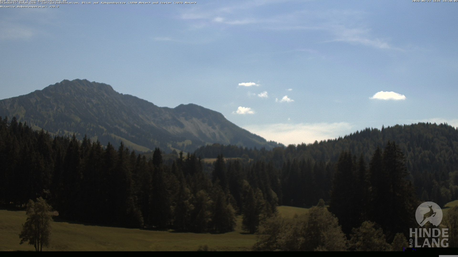 Archiv Foto Webcam Aussicht von der Region Unterjoch
