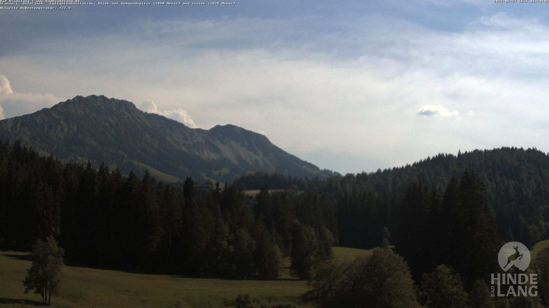 Archiv Foto Webcam Aussicht von der Region Unterjoch