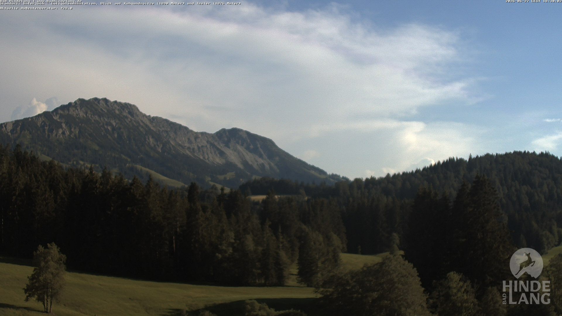 Archiv Foto Webcam Aussicht von der Region Unterjoch