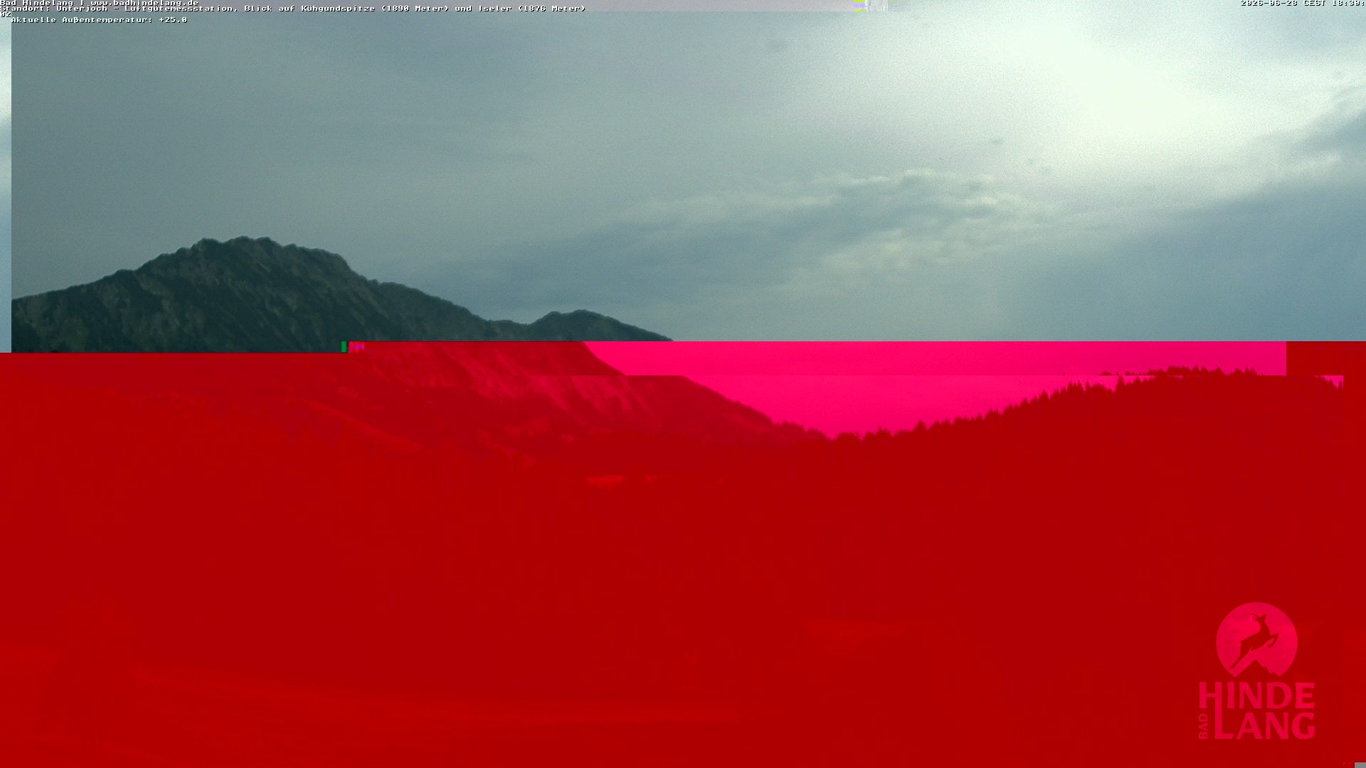 Archiv Foto Webcam Aussicht von der Region Unterjoch