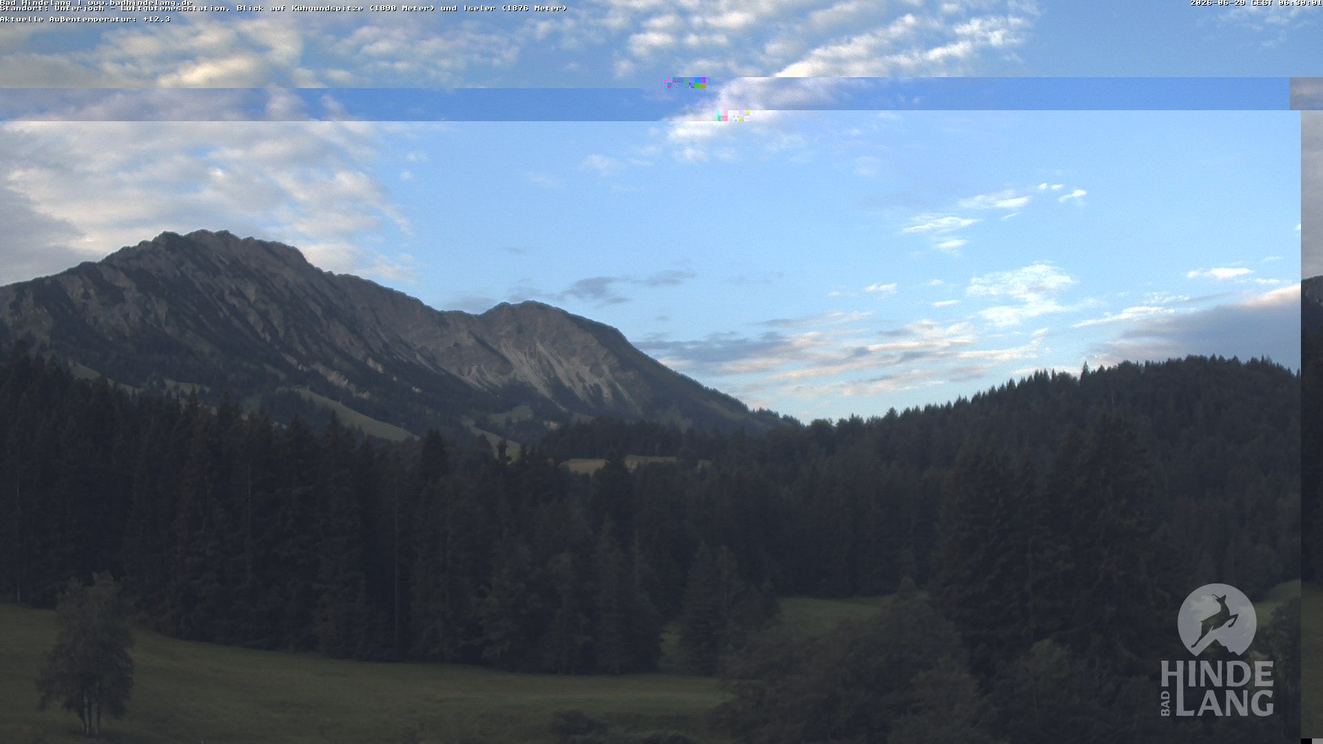 Archiv Foto Webcam Aussicht von der Region Unterjoch