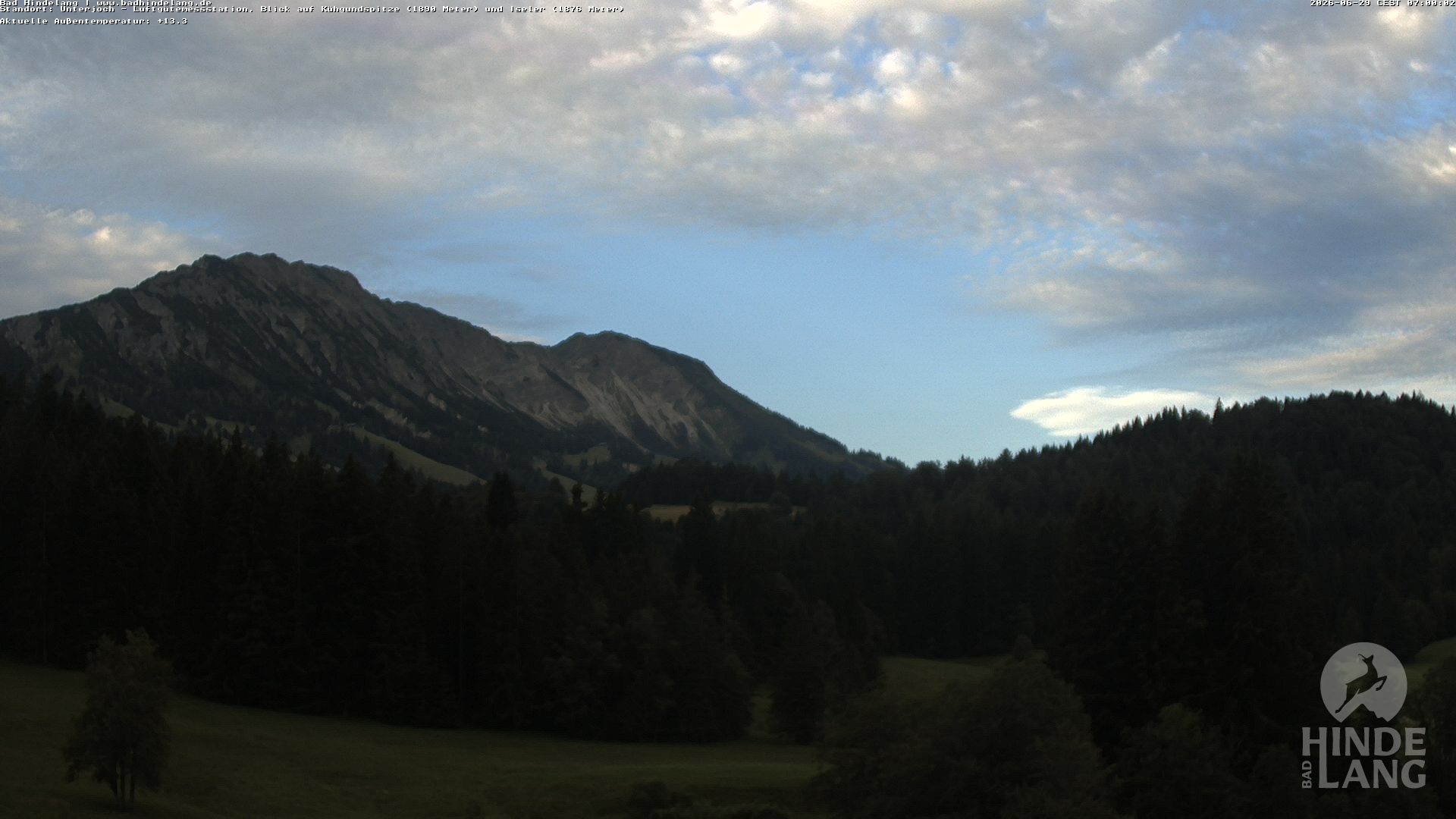 Archiv Foto Webcam Aussicht von der Region Unterjoch