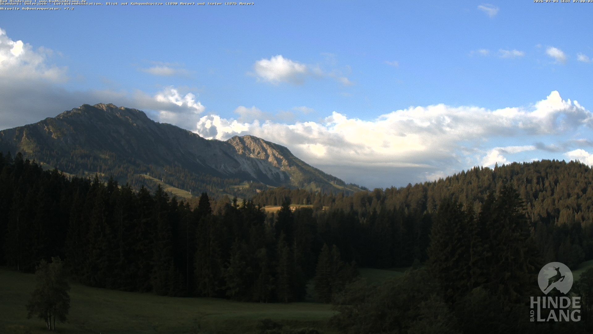 Archiv Foto Webcam Aussicht von der Region Unterjoch