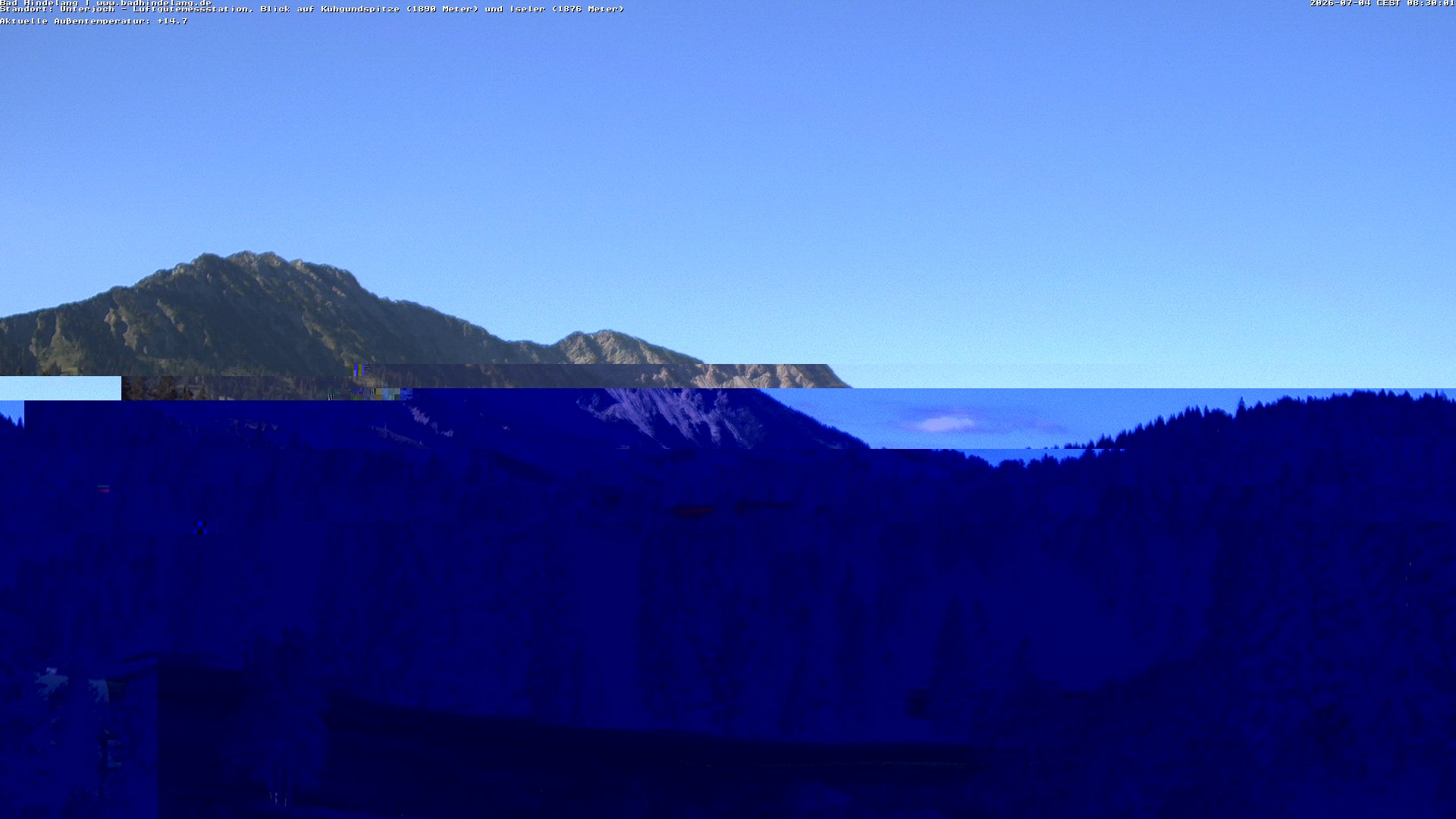 Archiv Foto Webcam Aussicht von der Region Unterjoch