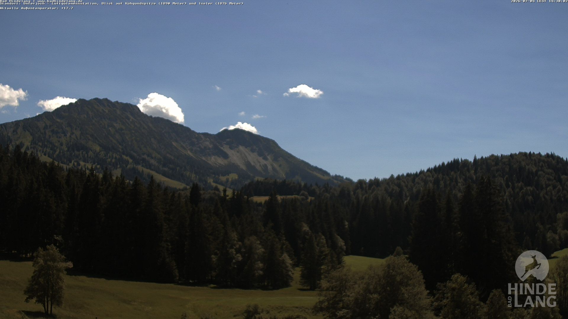 Archiv Foto Webcam Aussicht von der Region Unterjoch