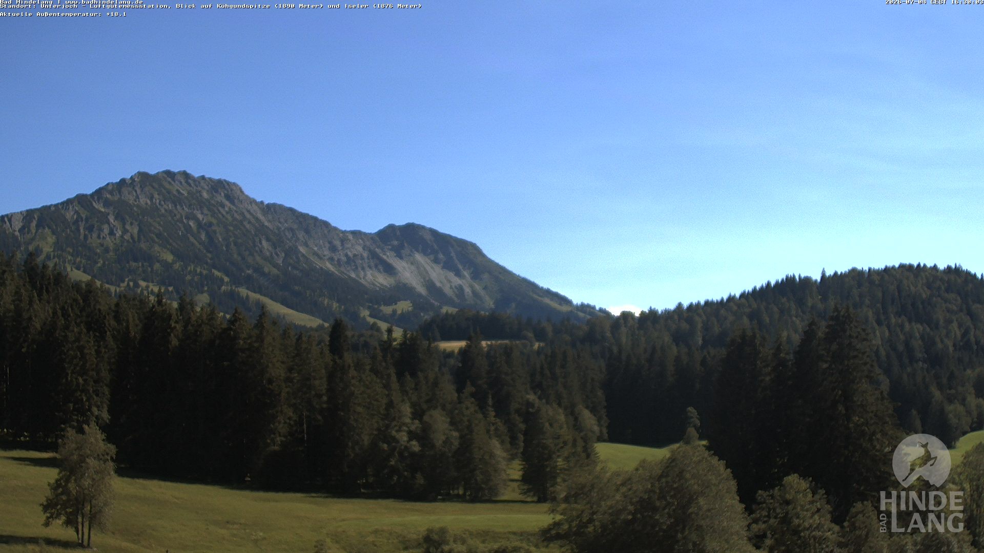 Archiv Foto Webcam Aussicht von der Region Unterjoch