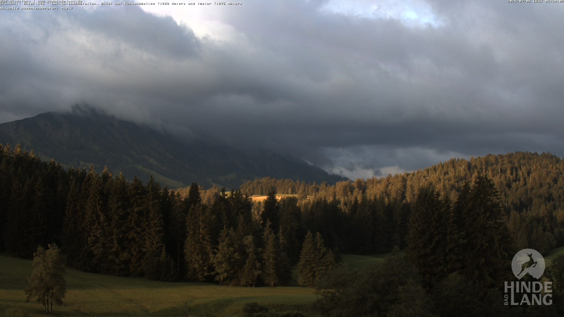 Archiv Foto Webcam Aussicht von der Region Unterjoch