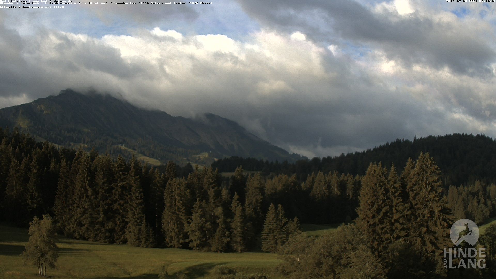 Archiv Foto Webcam Aussicht von der Region Unterjoch