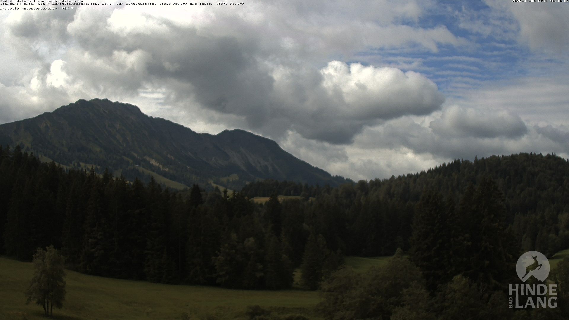 Archiv Foto Webcam Aussicht von der Region Unterjoch