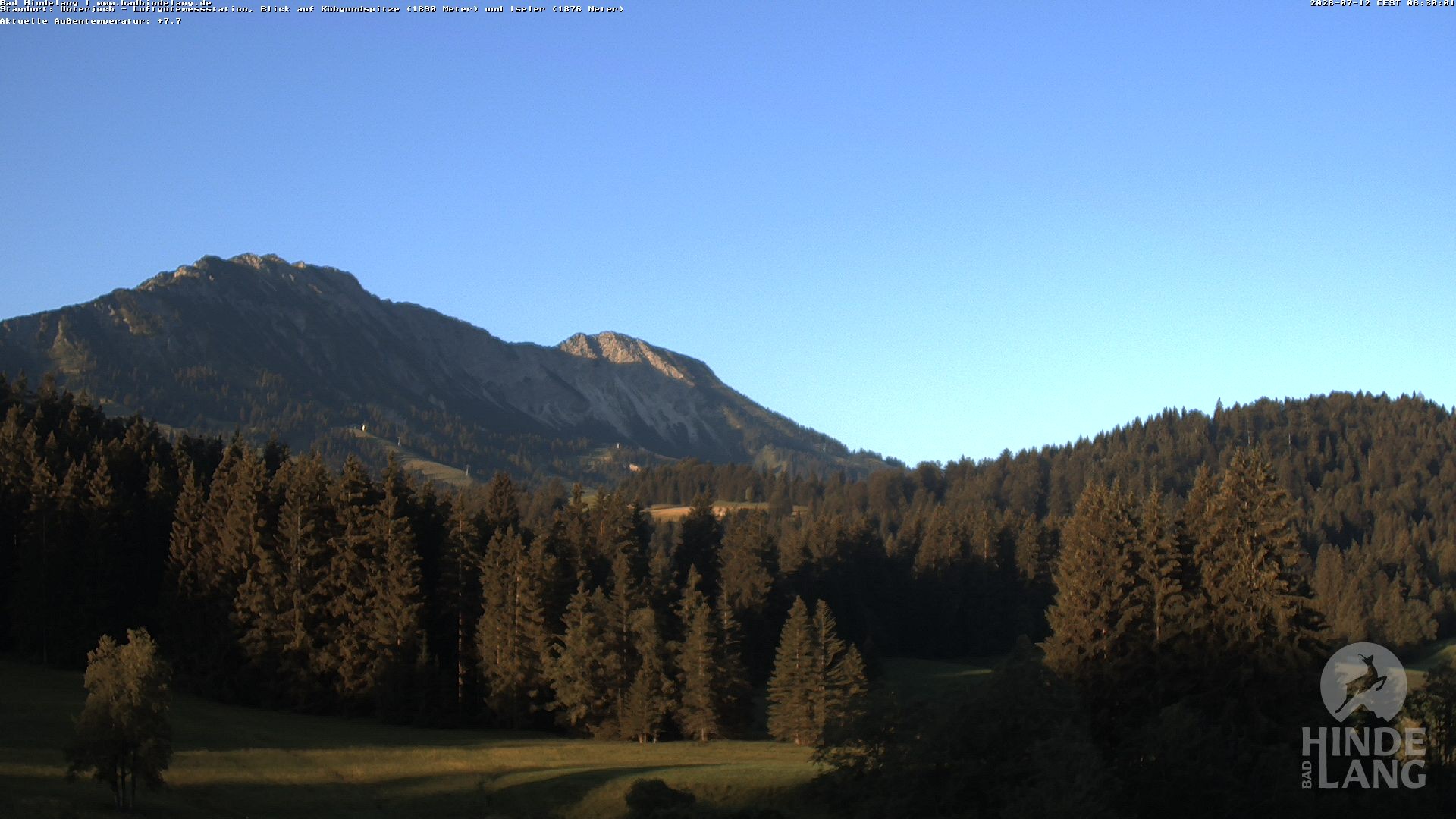 Archiv Foto Webcam Aussicht von der Region Unterjoch