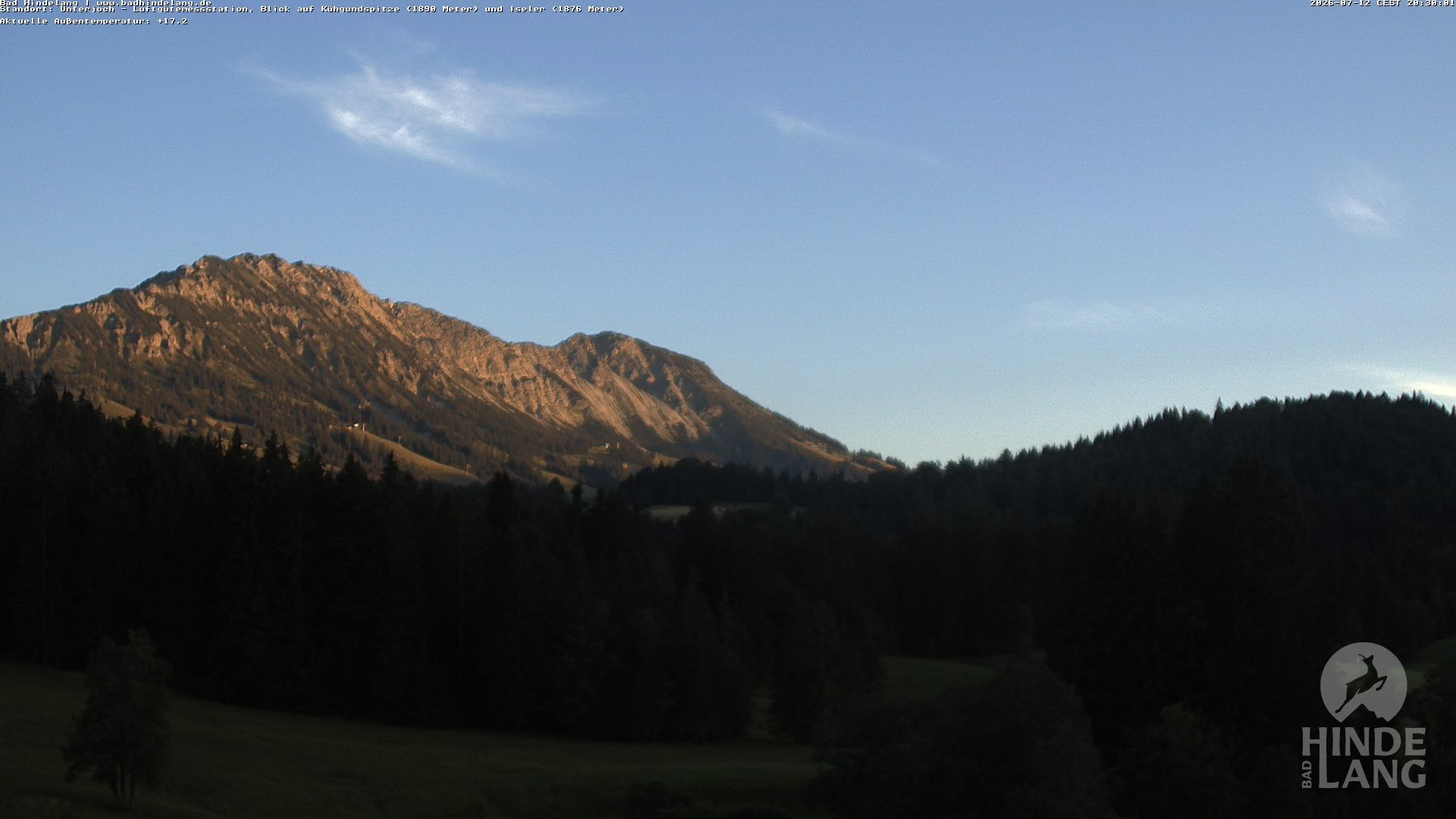 Archiv Foto Webcam Aussicht von der Region Unterjoch