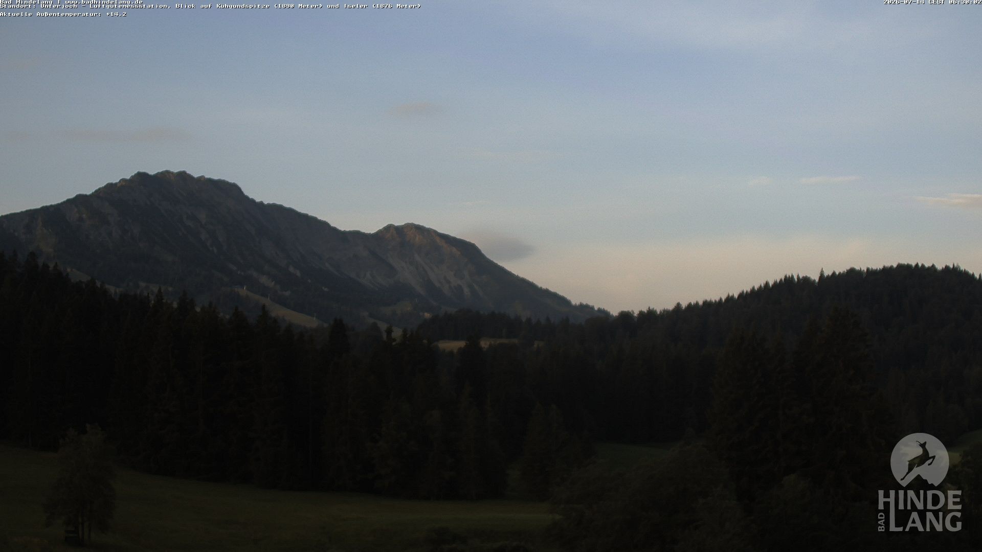 Archiv Foto Webcam Aussicht von der Region Unterjoch