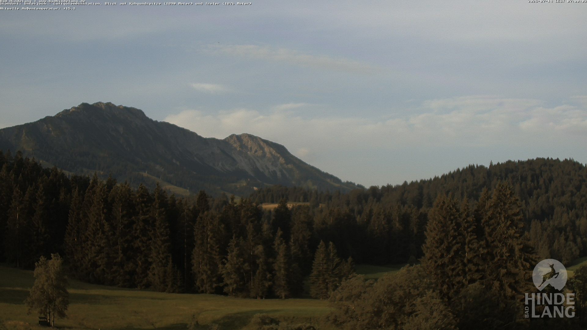 Archiv Foto Webcam Aussicht von der Region Unterjoch
