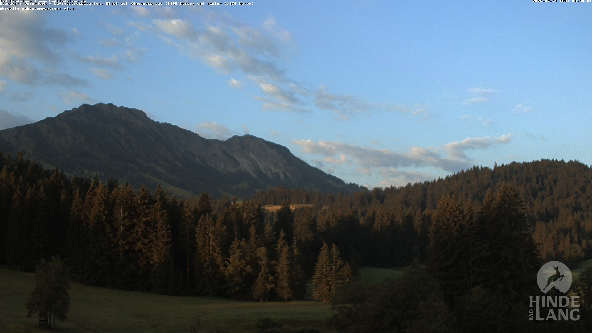 Archiv Foto Webcam Aussicht von der Region Unterjoch