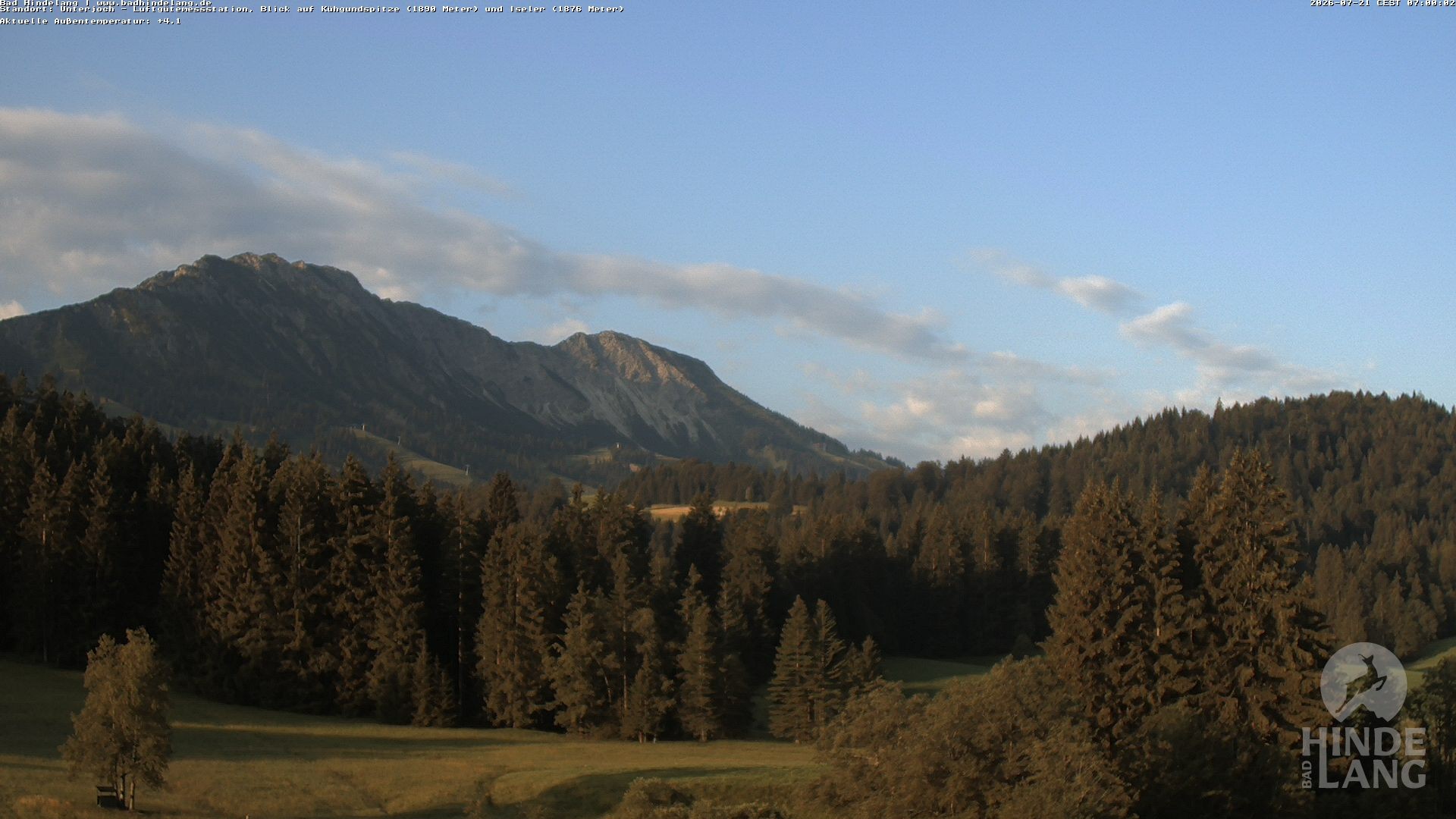 Archiv Foto Webcam Aussicht von der Region Unterjoch