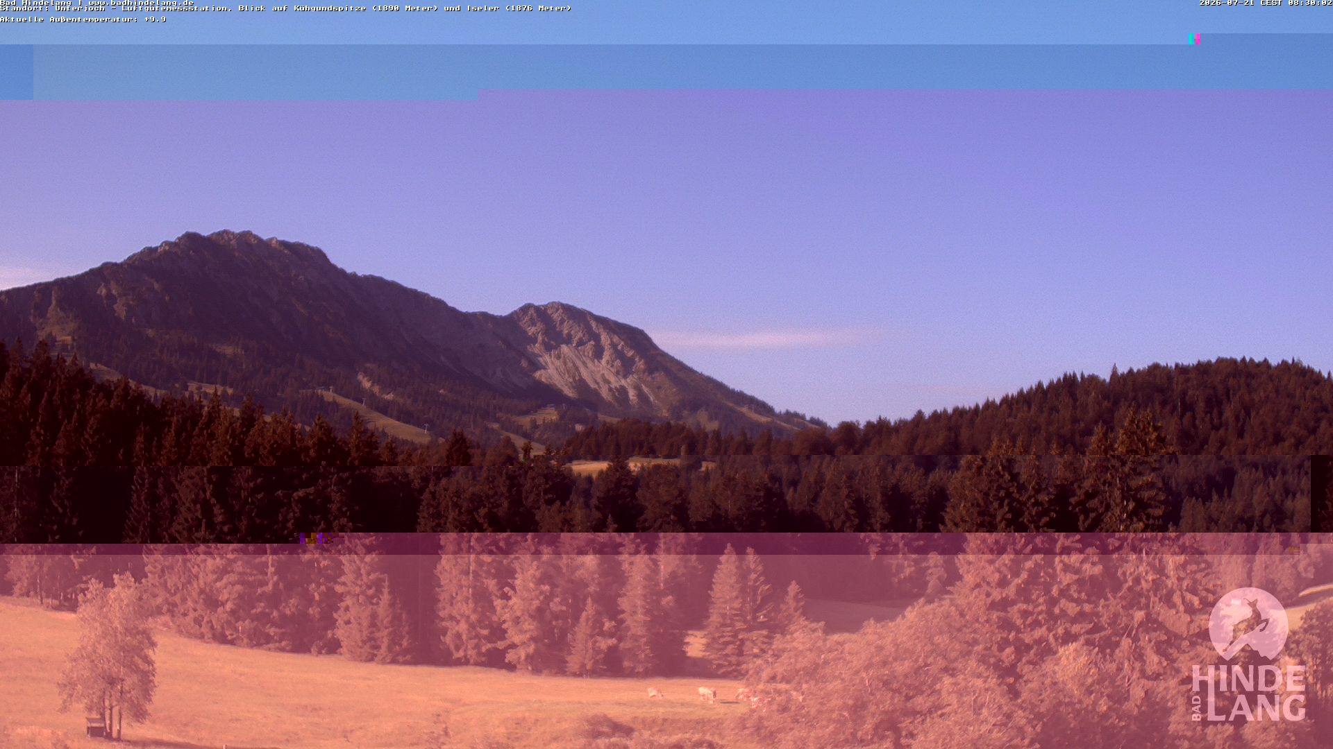 Archiv Foto Webcam Aussicht von der Region Unterjoch