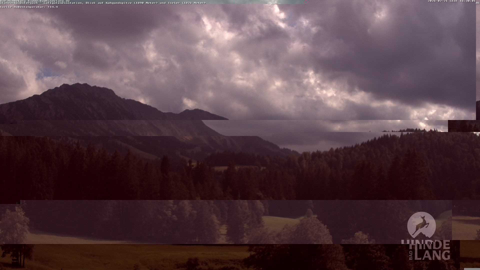 Archiv Foto Webcam Aussicht von der Region Unterjoch