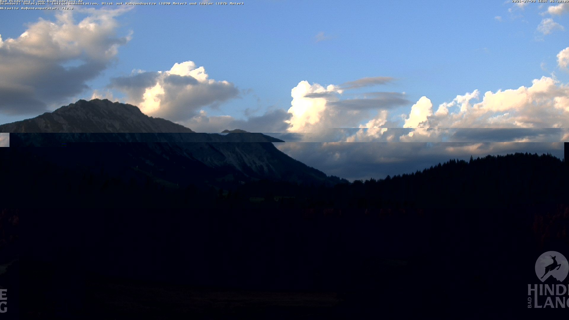 Archiv Foto Webcam Aussicht von der Region Unterjoch