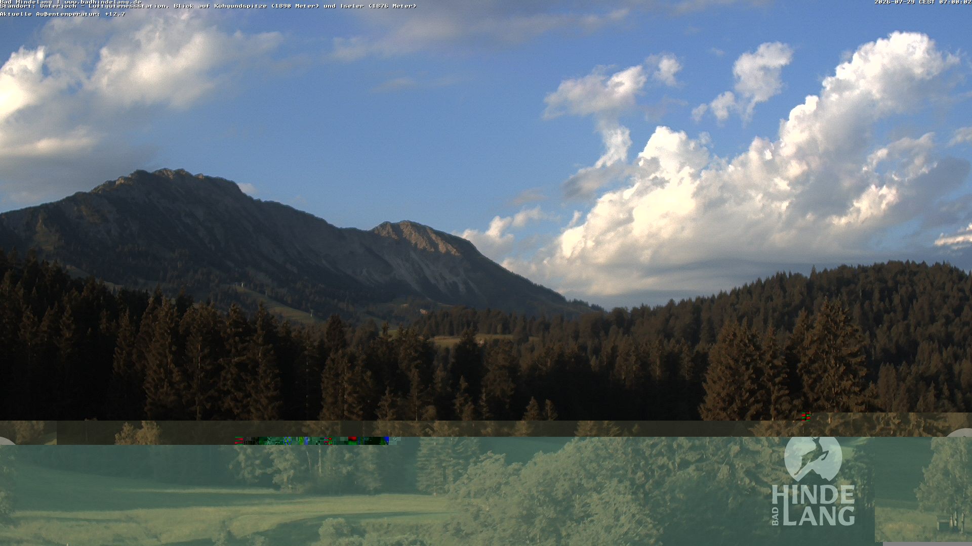 Archiv Foto Webcam Aussicht von der Region Unterjoch