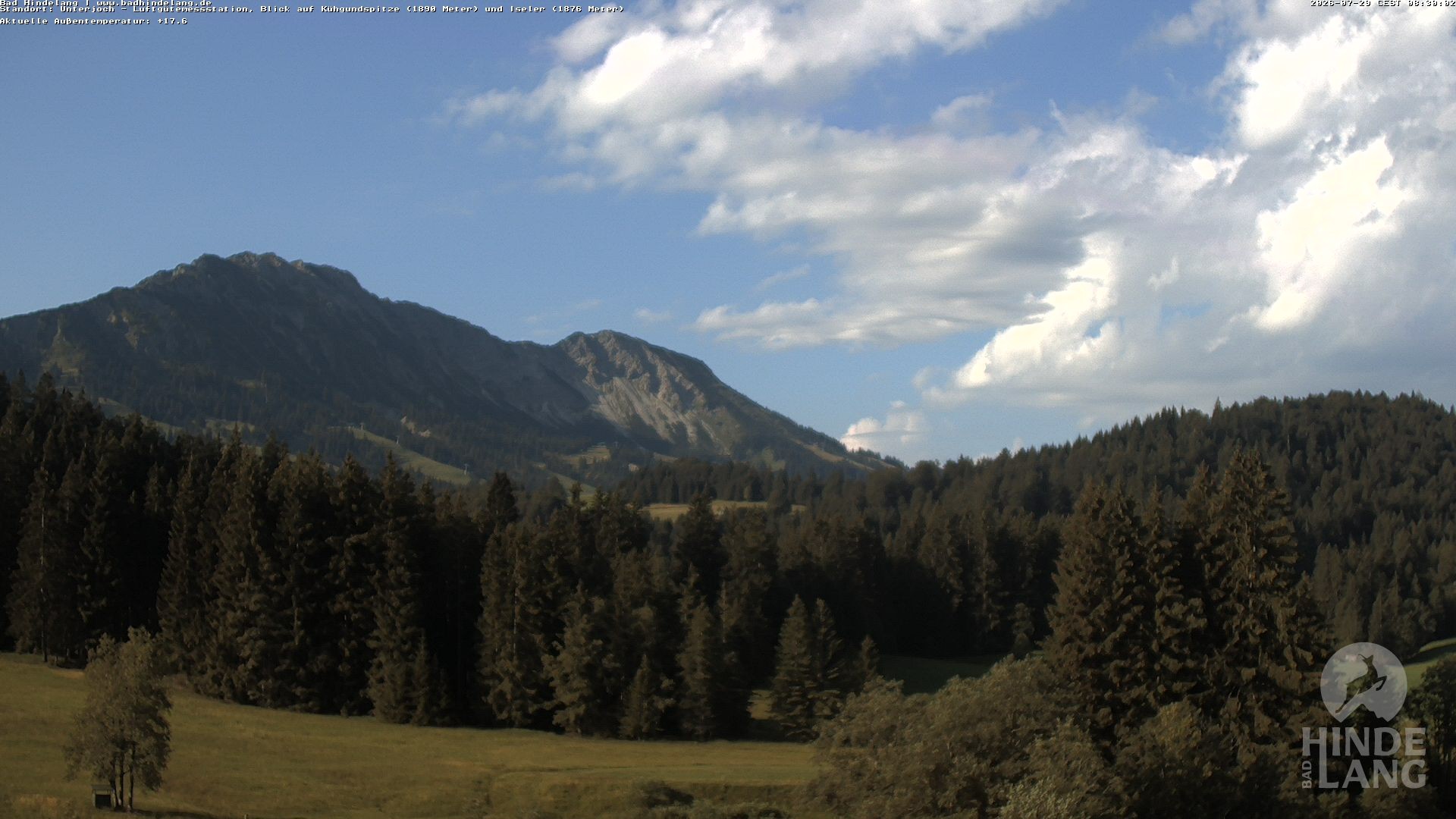 Archiv Foto Webcam Aussicht von der Region Unterjoch