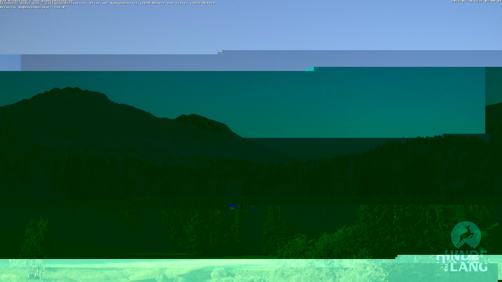 Archiv Foto Webcam Aussicht von der Region Unterjoch