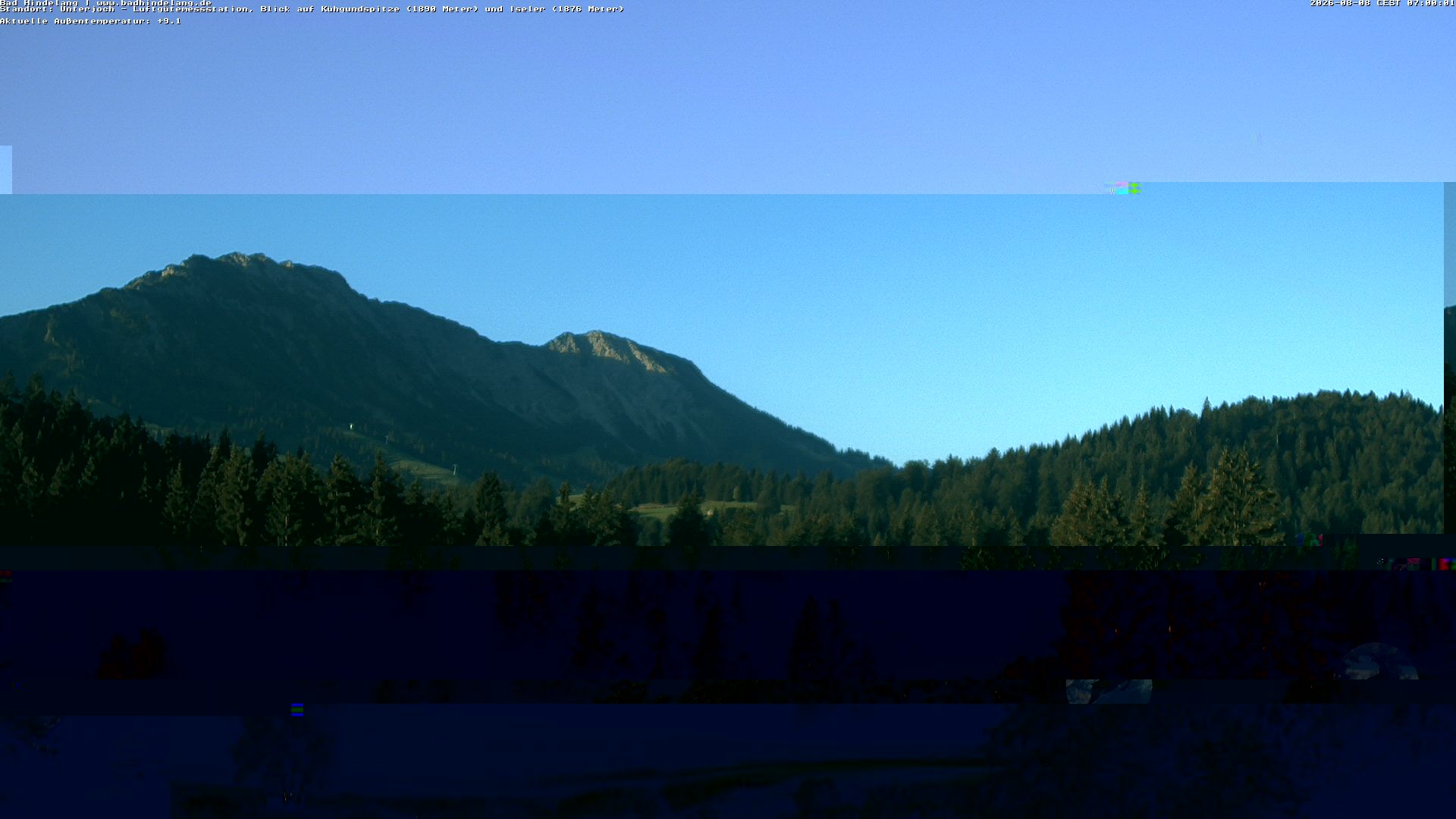 Archiv Foto Webcam Aussicht von der Region Unterjoch
