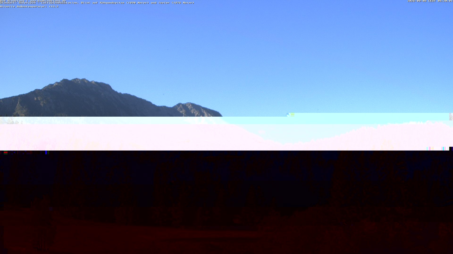 Archiv Foto Webcam Aussicht von der Region Unterjoch
