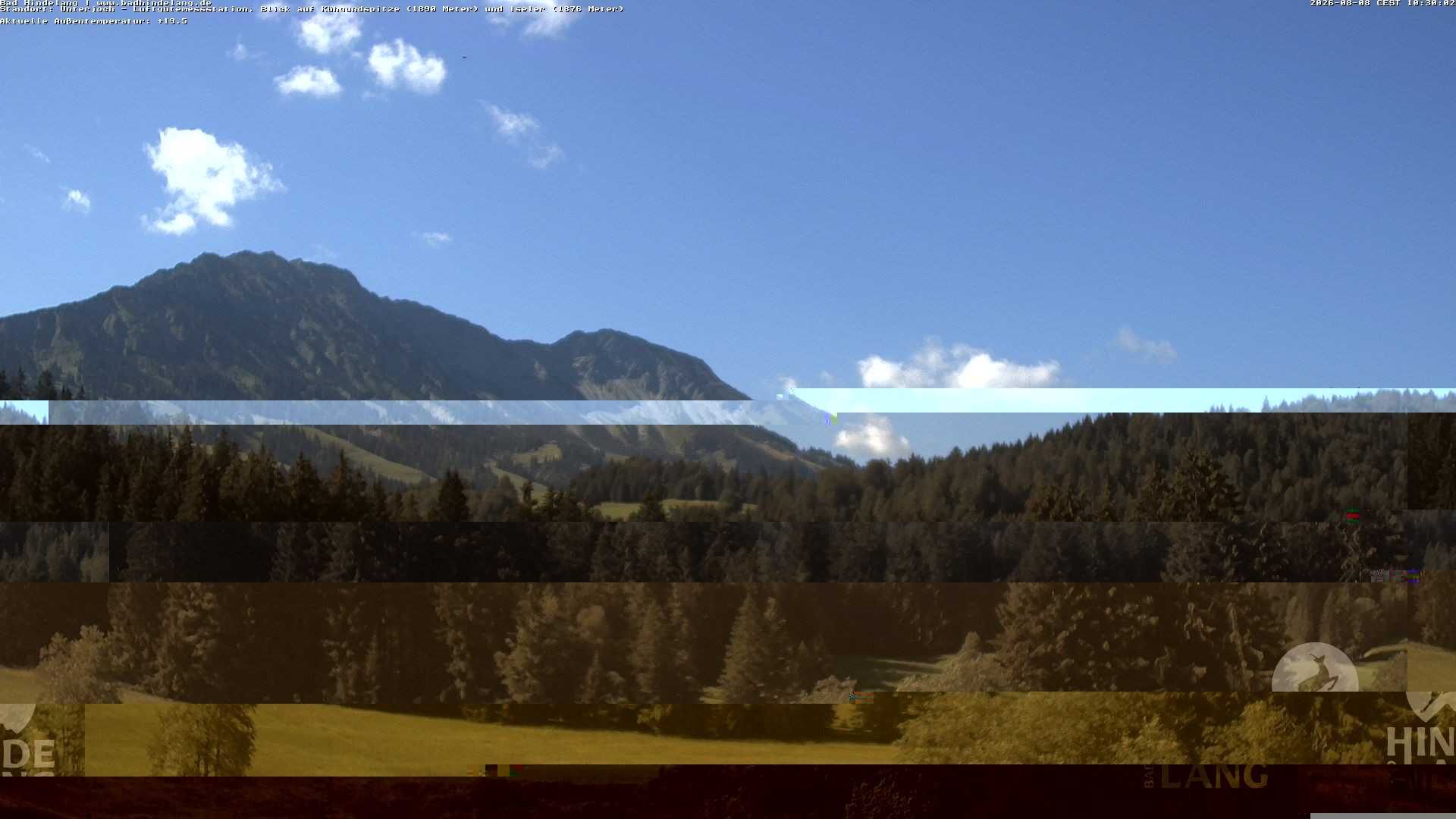 Archiv Foto Webcam Aussicht von der Region Unterjoch