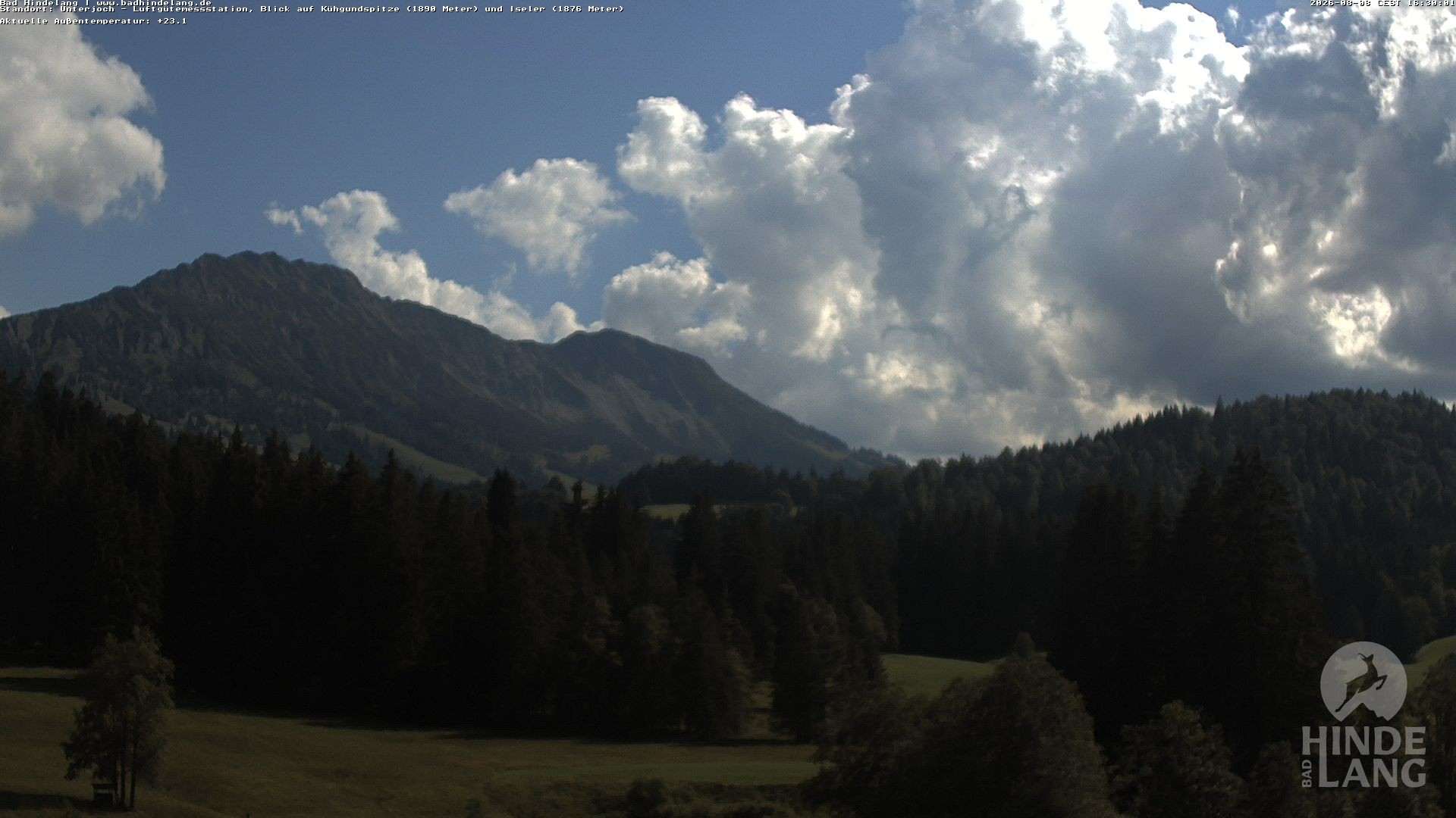 Archiv Foto Webcam Aussicht von der Region Unterjoch