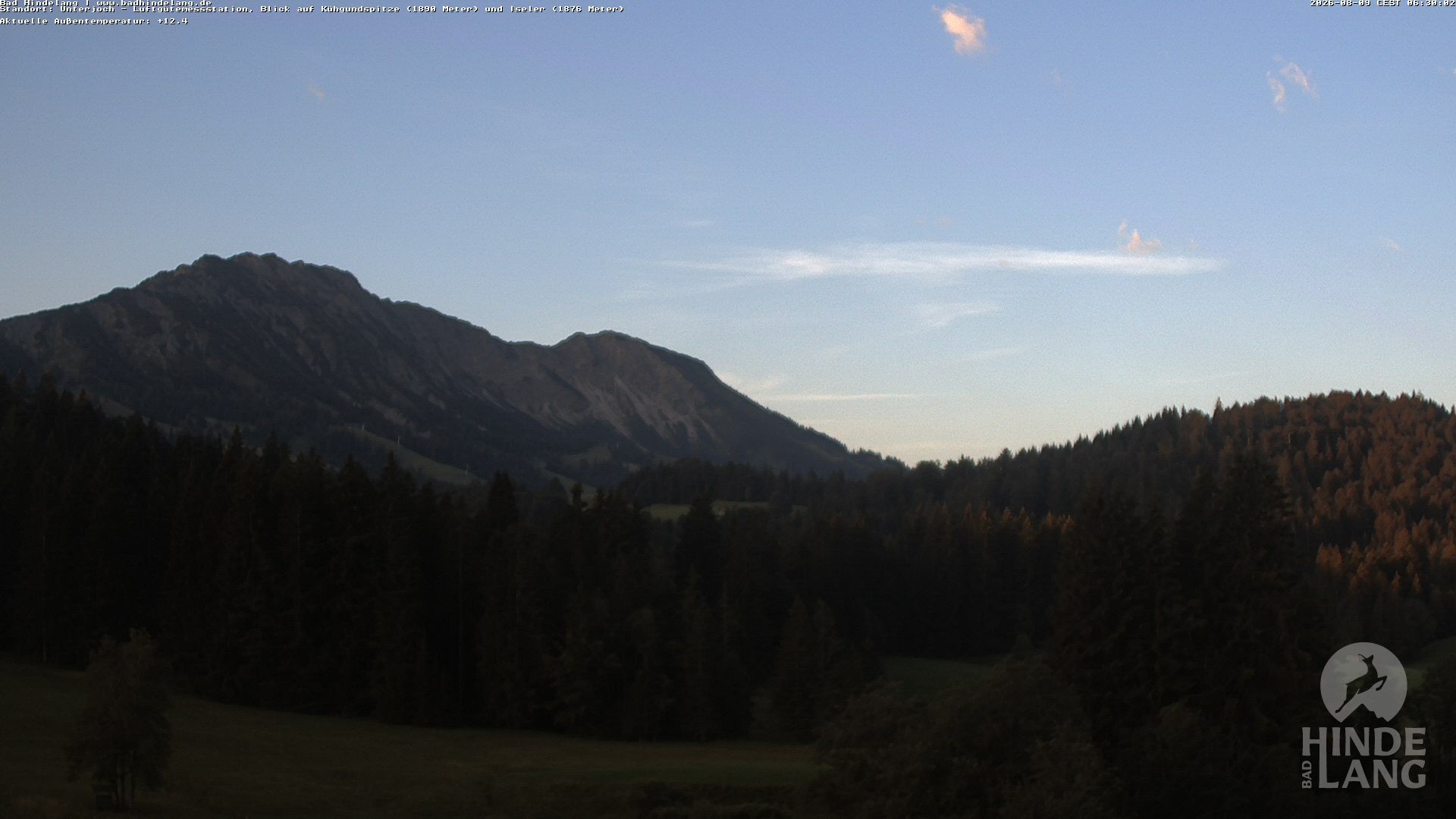 Archiv Foto Webcam Aussicht von der Region Unterjoch