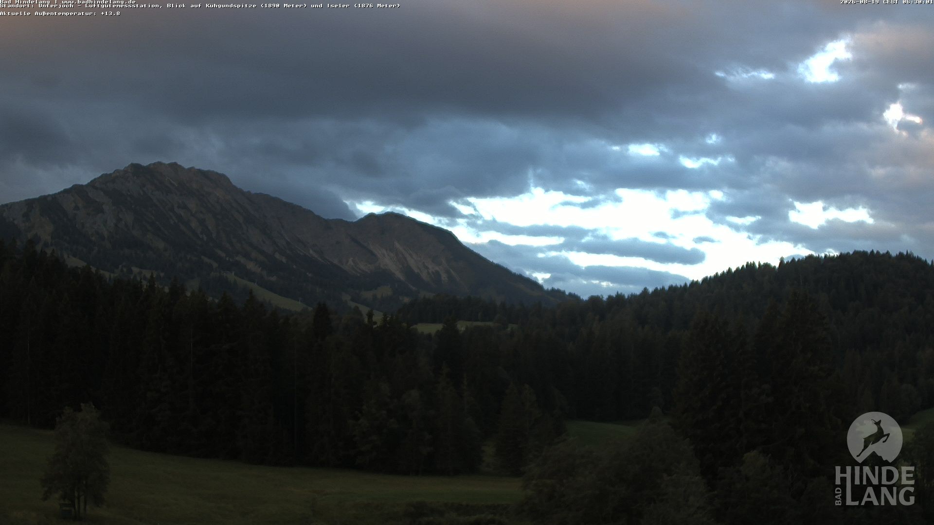 Archiv Foto Webcam Aussicht von der Region Unterjoch
