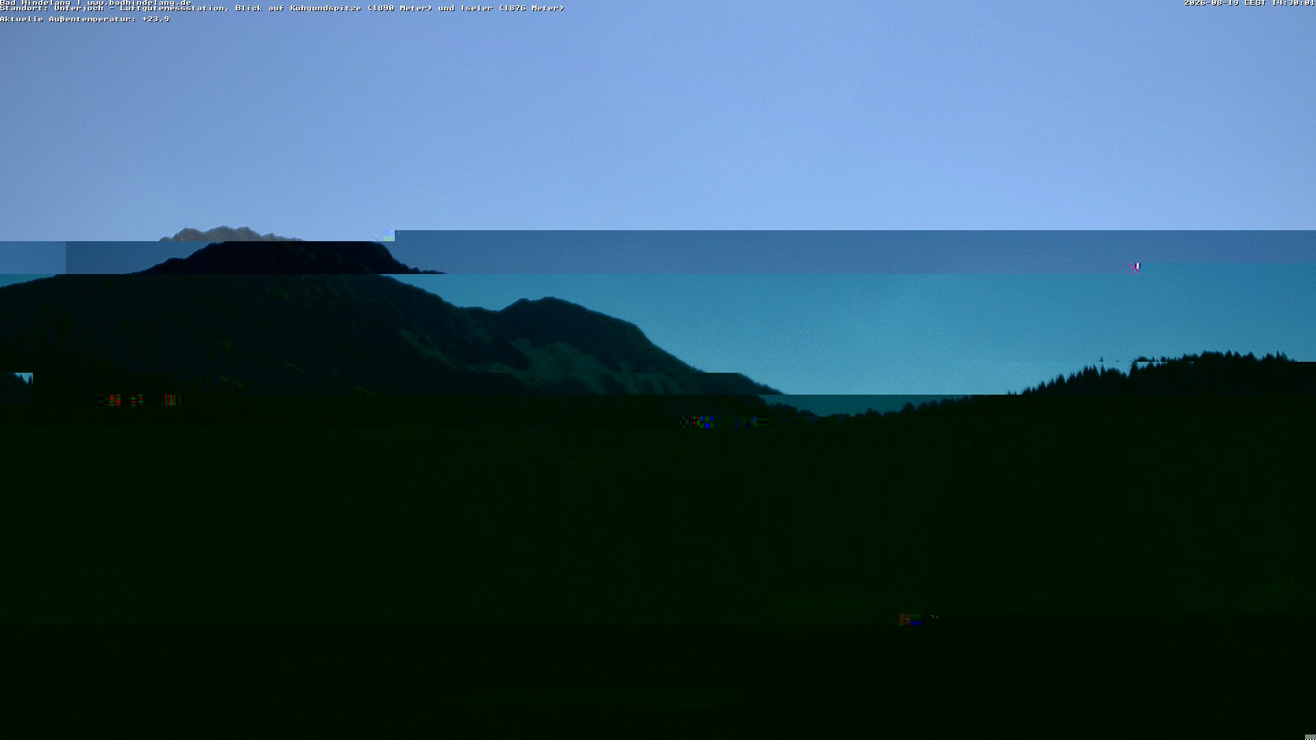 Archiv Foto Webcam Aussicht von der Region Unterjoch