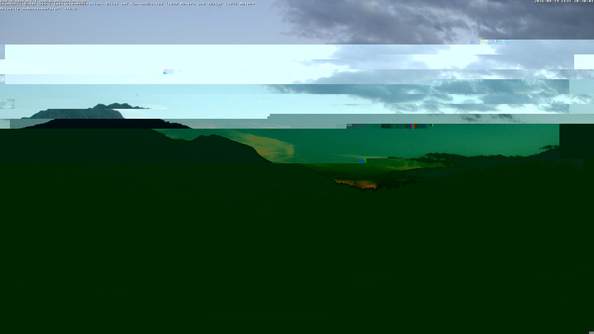 Archiv Foto Webcam Aussicht von der Region Unterjoch