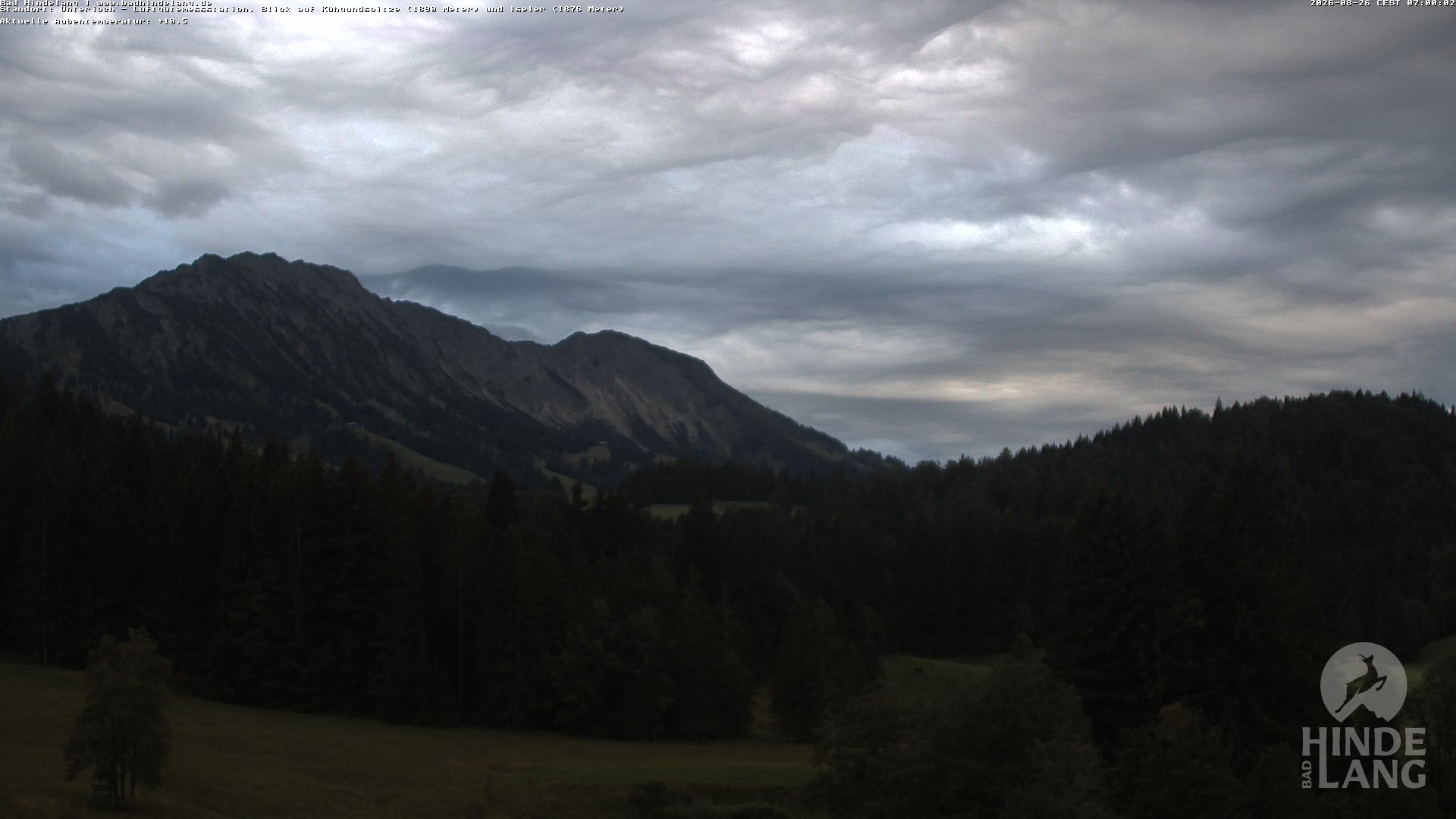 Archiv Foto Webcam Aussicht von der Region Unterjoch