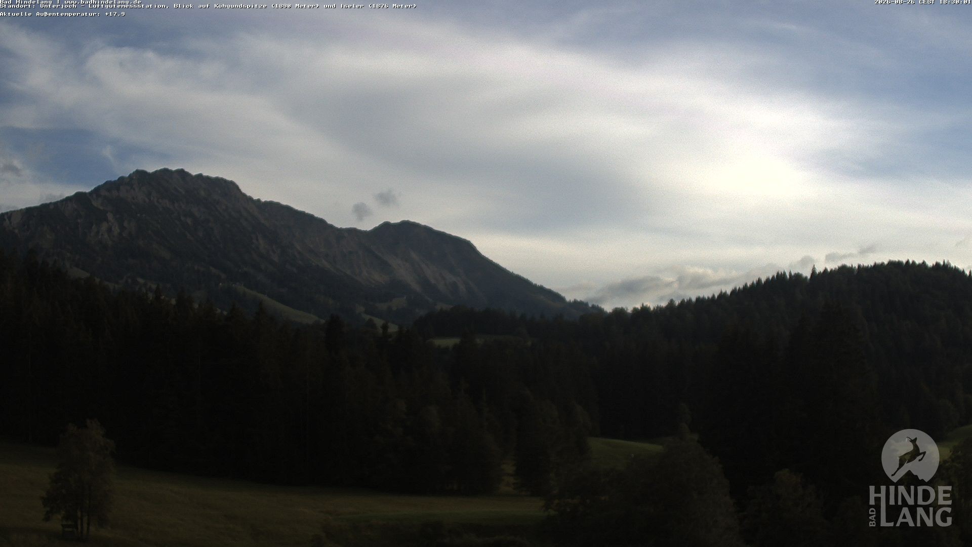Archiv Foto Webcam Aussicht von der Region Unterjoch