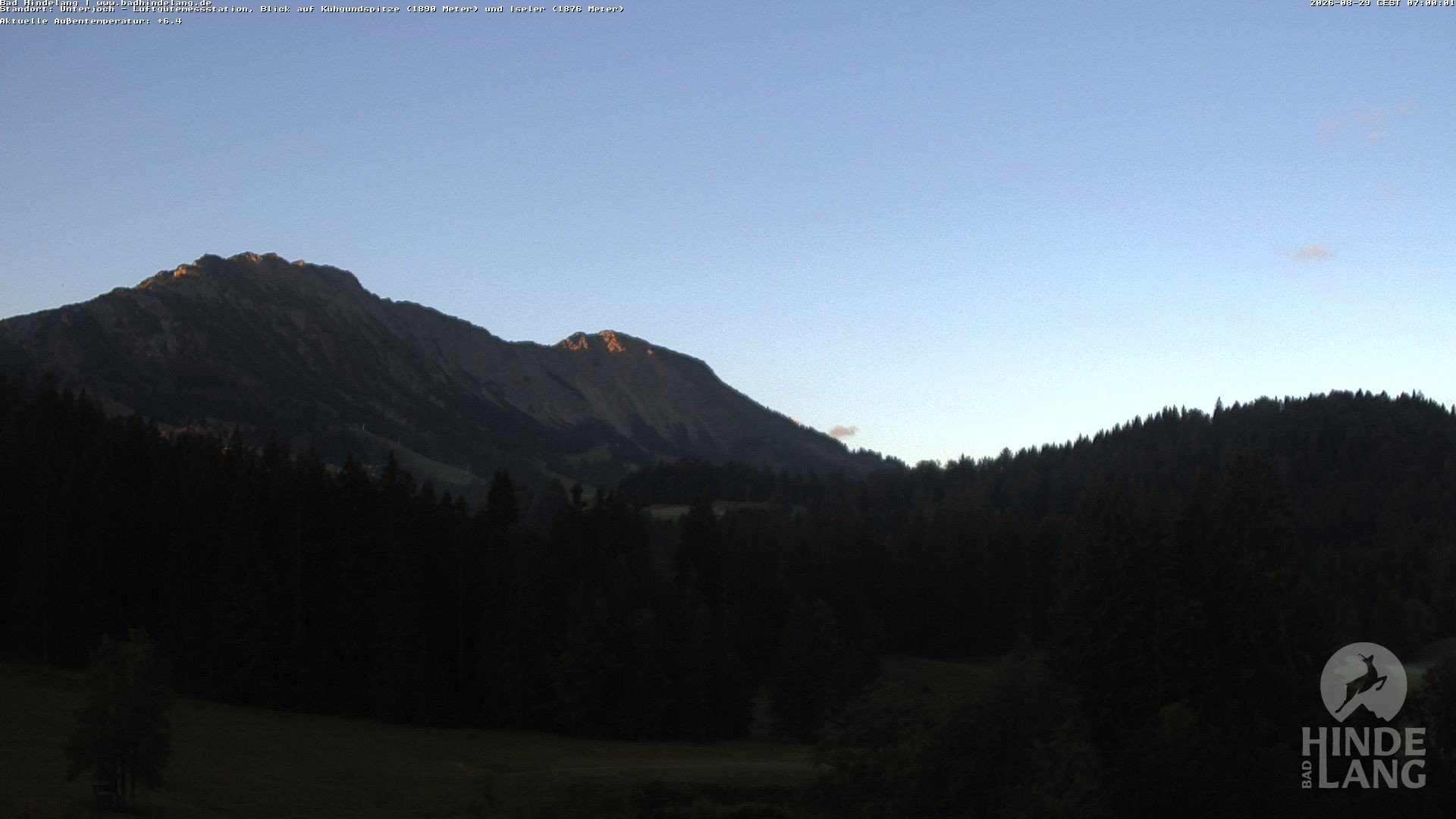 Archiv Foto Webcam Aussicht von der Region Unterjoch