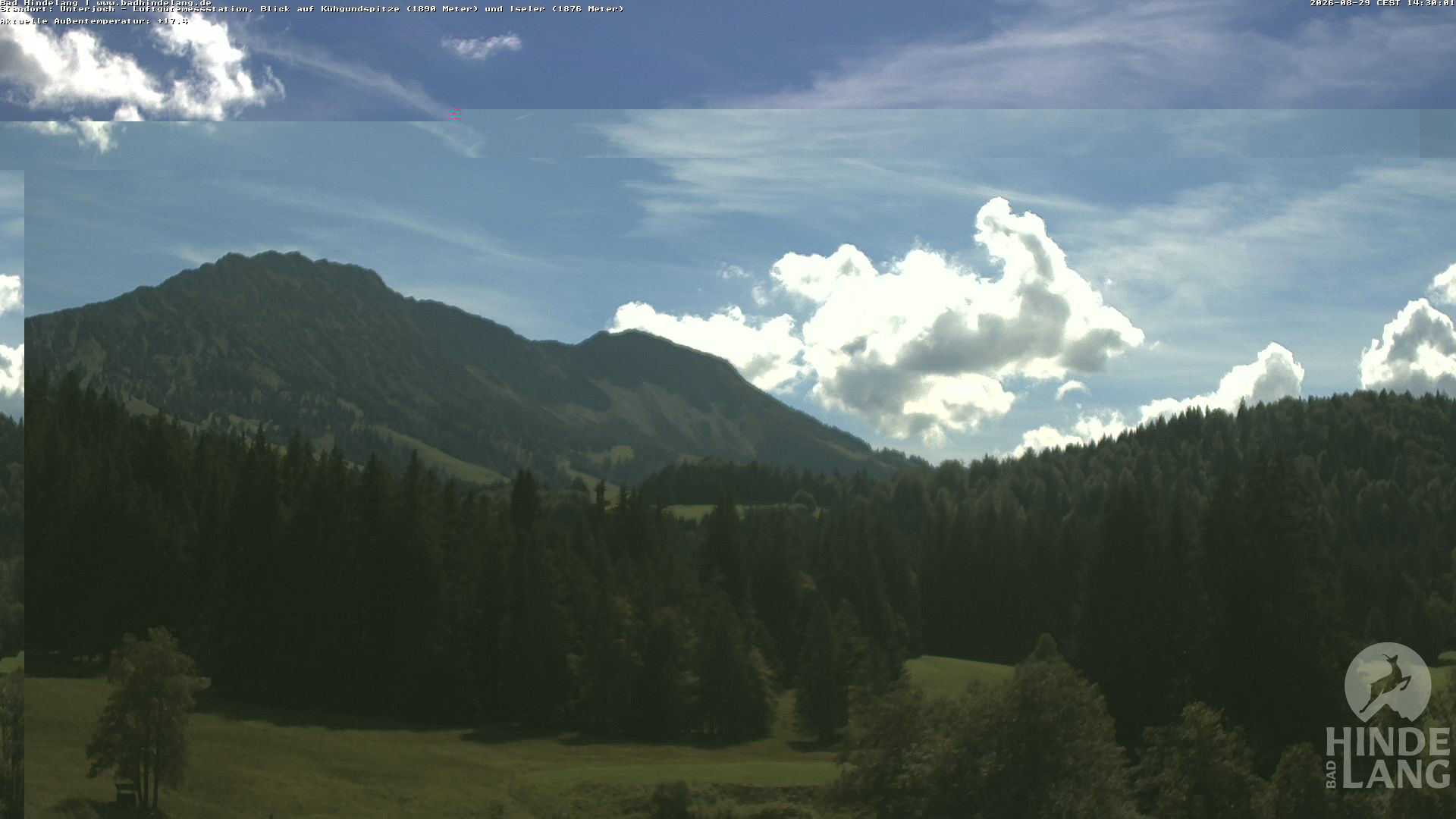 Archiv Foto Webcam Aussicht von der Region Unterjoch