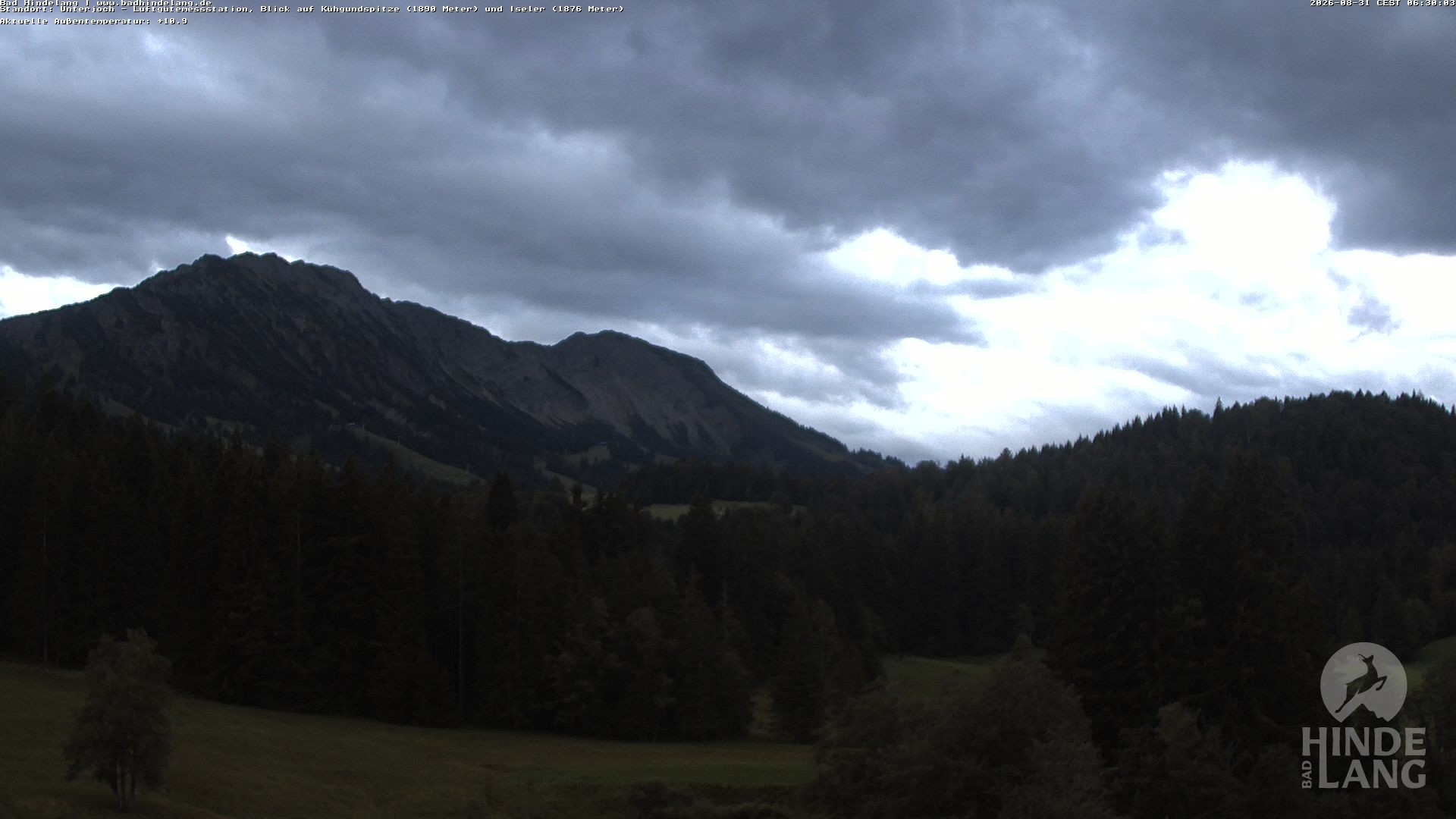 Archiv Foto Webcam Aussicht von der Region Unterjoch
