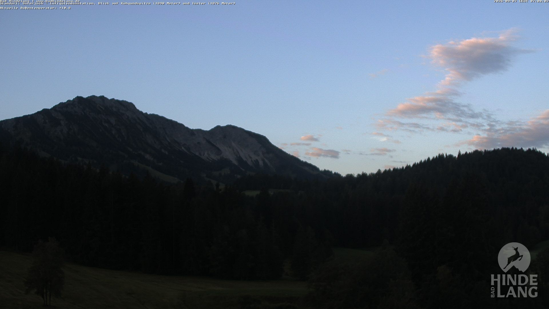 Archiv Foto Webcam Aussicht von der Region Unterjoch