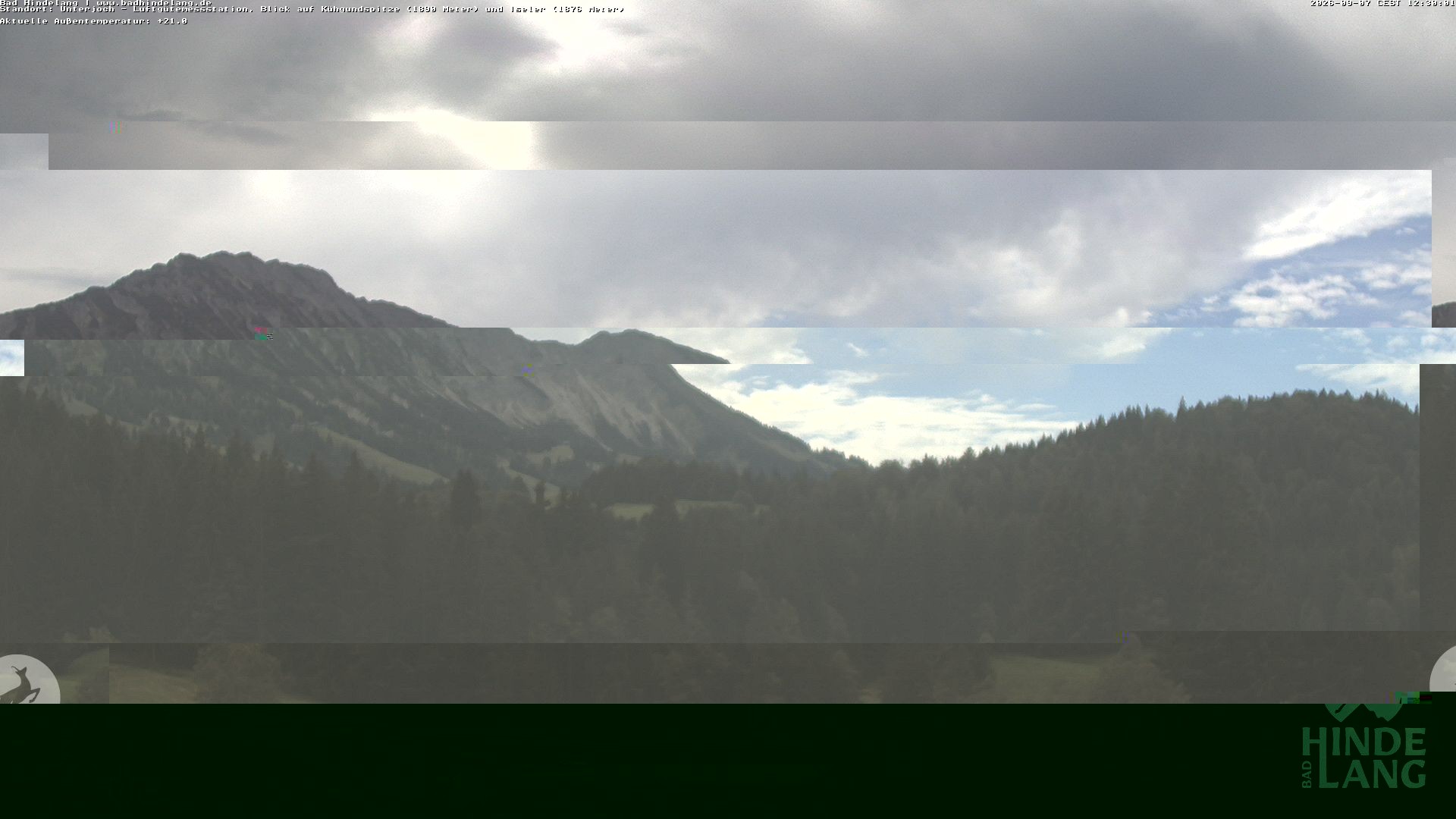 Archiv Foto Webcam Aussicht von der Region Unterjoch