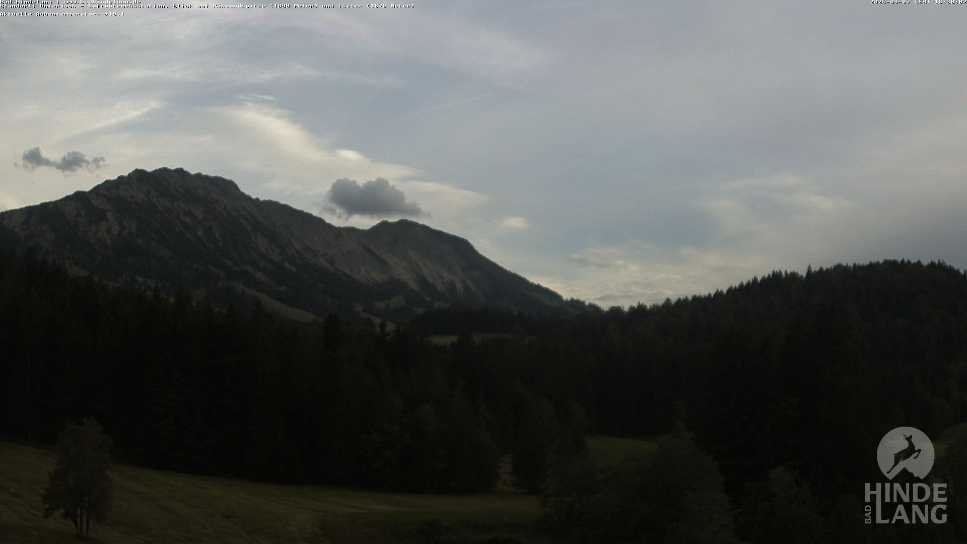 Archiv Foto Webcam Aussicht von der Region Unterjoch