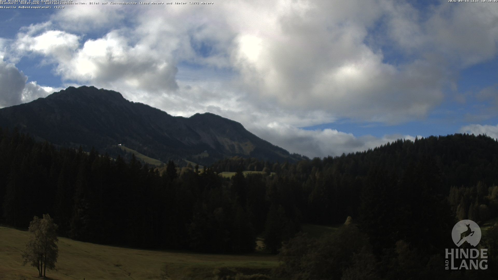 Archiv Foto Webcam Aussicht von der Region Unterjoch