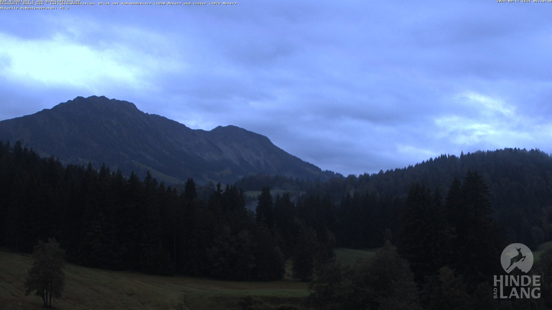Archiv Foto Webcam Aussicht von der Region Unterjoch