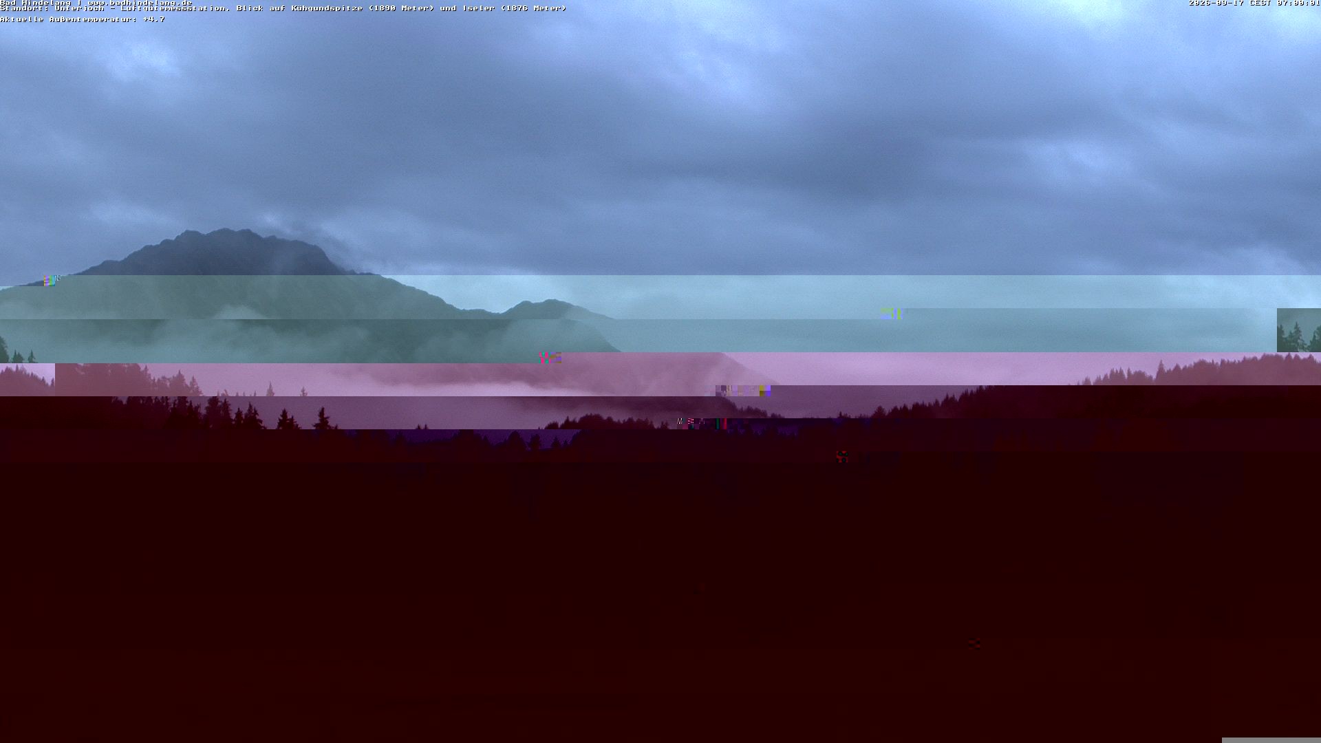 Archiv Foto Webcam Aussicht von der Region Unterjoch