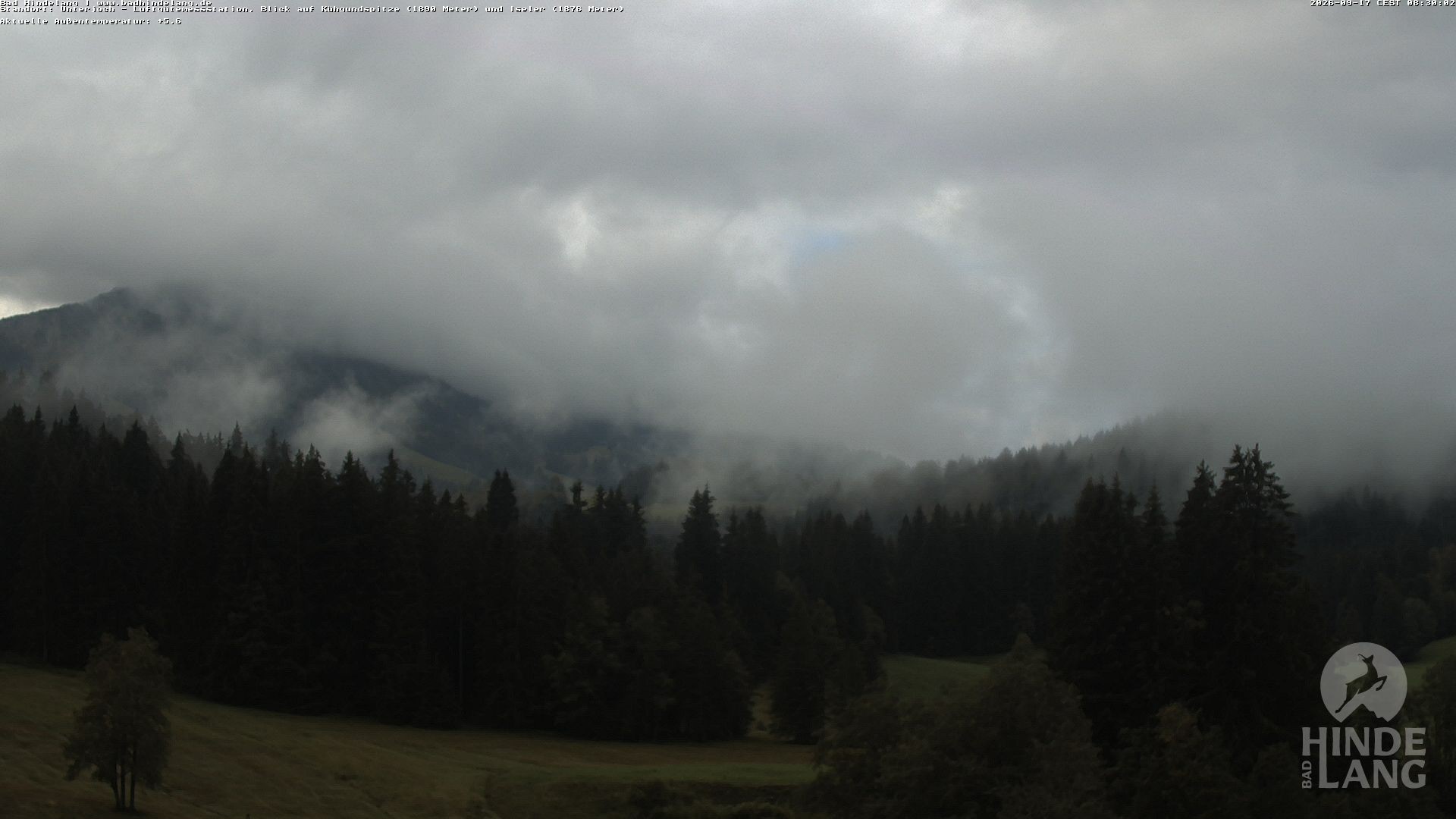 Archiv Foto Webcam Aussicht von der Region Unterjoch